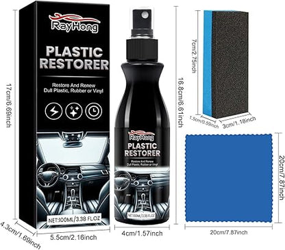 RAYHONG ™| SPRAY REVITALIZANTE DE PLASTICO PARA VEHICULOS 100ML