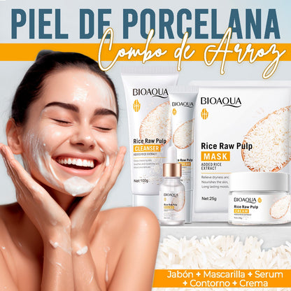 BIOAQUA™ Skincare - Combo Aclarador en base de Arroz